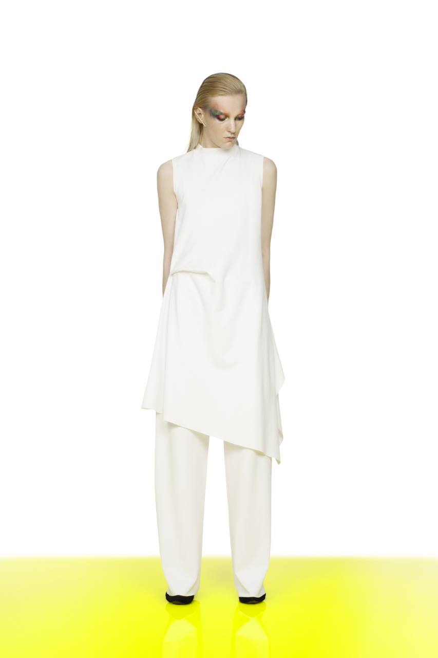 long Way dress white